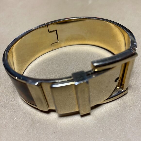 Michael Kors Tortoise Shell Logo Bangle Bracelet - Picture 2 of 4